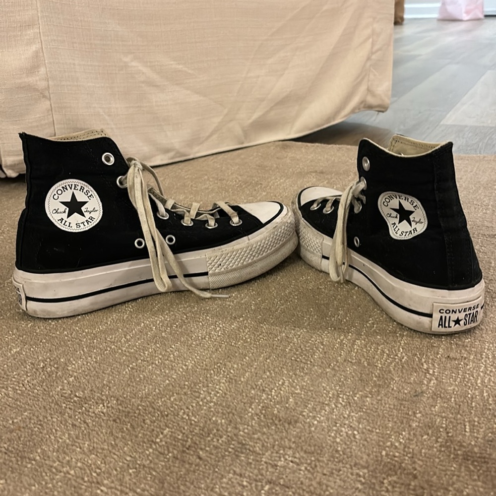 Platform converse high tops